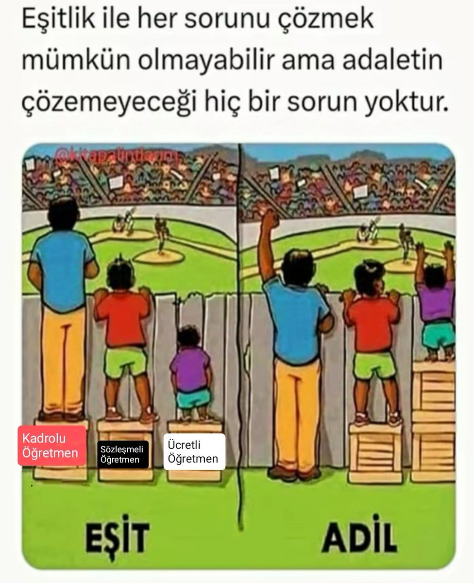 Kadrolu öğretmenlere 15 saat üzerinden tam maaş verilirken haftada 30 saat ders veren ücretli öğretmenler asgari ücretin altında yarım SGK tüm özlük haklarından mahrum bırakılıyor.

Eşit işe eşit ücret adalet kul hakkı nerede?

#EkDerslidenTasarrufOlmaz
#ÖMKileÜcretliÖğrtmneStatü