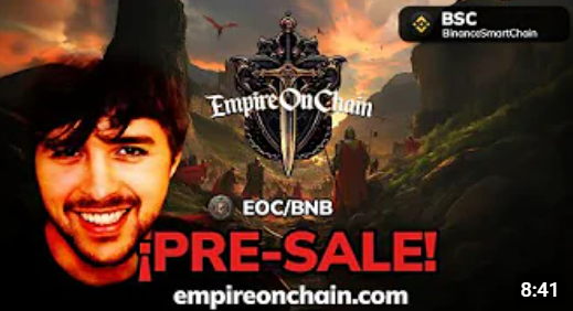 CryptoRugMunch's tweet photo. Here we go again with @DalasReview kicking off the weekend with a fresh crypto scam. This time, it's Empire on Chain. After getting tired of us tracking his wallets on Solana, he’s switched to BNB and changed the approach. Now he's running a presale scam on a so-called game with absolutely no gameplay footage.

He’s asking you to connect your wallet on his sketchy website and swap BNB for a token—but hasn’t even revealed the contract address. Sounds like a perfect setup to lose your BNB to me. Avoid this scam!