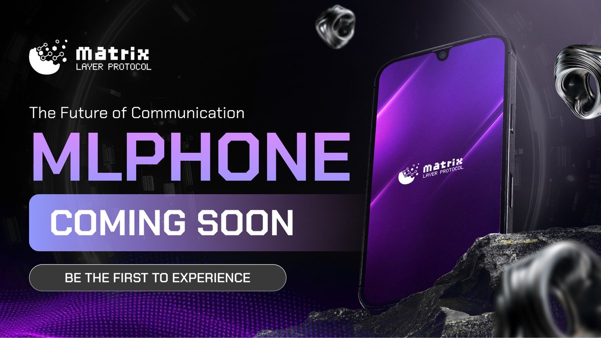 Matrix_MLP's tweet photo. 🚨The highly-anticipated #MatrixLayerProtocol #MLPhone is officially launching for pre-sale! 🎉
📲 Ready to step into the future of Web3?! Don’t miss out and be among the first to own it!
🔥 Stay tuned for exclusive updates!
#MLP #Web3Smartphone #DeFi https://t.co/yGoj6wDdG9