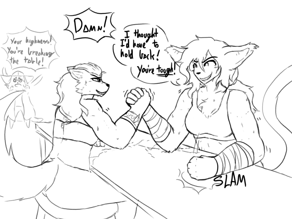 KawattaMe's tweet photo. A few #twokinds sketches from polls on tk discord server 1/2 https://t.co/k7w2Pd6i2D