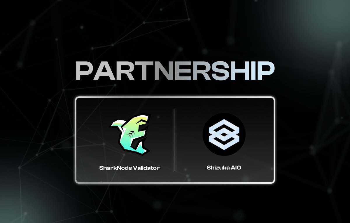 Sharks Node (@sharksnode) on Twitter photo Shark Node x ShizukaAIO! 🫂
We’re excited to announce our new partnership with Shizuka BOT, and to celebrate, we’re hosting a giveaway!
To enter, like the post, rt & tag 3 frens:
- 3x Beta Access to <a href="/sharksnode/">Sharks Node</a> !
- 2x Beta Keys to <a href="/ShizukaAIO/">ShizukaBot</a>
Good luck! (72 hours) Shark Node x ShizukaAIO! 🫂
We’re excited to announce our new partnership with Shizuka BOT, and to celebrate, we’re hosting a giveaway!
To enter, like the post, rt & tag 3 frens:
- 3x Beta Access to <a href="/sharksnode/">Sharks Node</a> !
- 2x Beta Keys to <a href="/ShizukaAIO/">ShizukaBot</a>
Good luck! (72 hours)