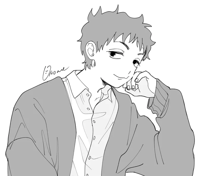 1ページ終わったので褒美のらくがき 