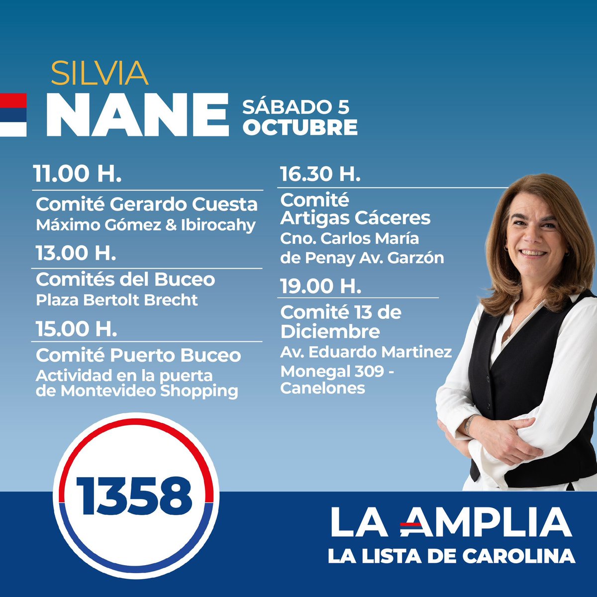 laampliafa's tweet photo. ¡HOY! Acompañá a @silviananefa en las actividades junto a #LaAmplia #LaListaDeCarolina #1358 https://t.co/vbkObl2CuS