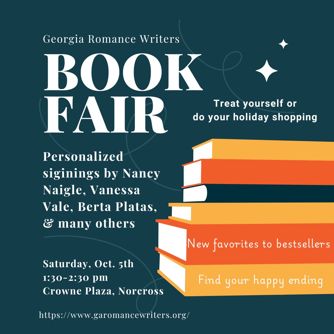 Book Fair today! Get personalized books, meet the authors, start your holiday shopping. Open to the public.