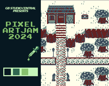 Saturn9110's tweet photo. Joined a #gameboy #pixelart game jam today :D

was fun! https://t.co/m81wSavk1p