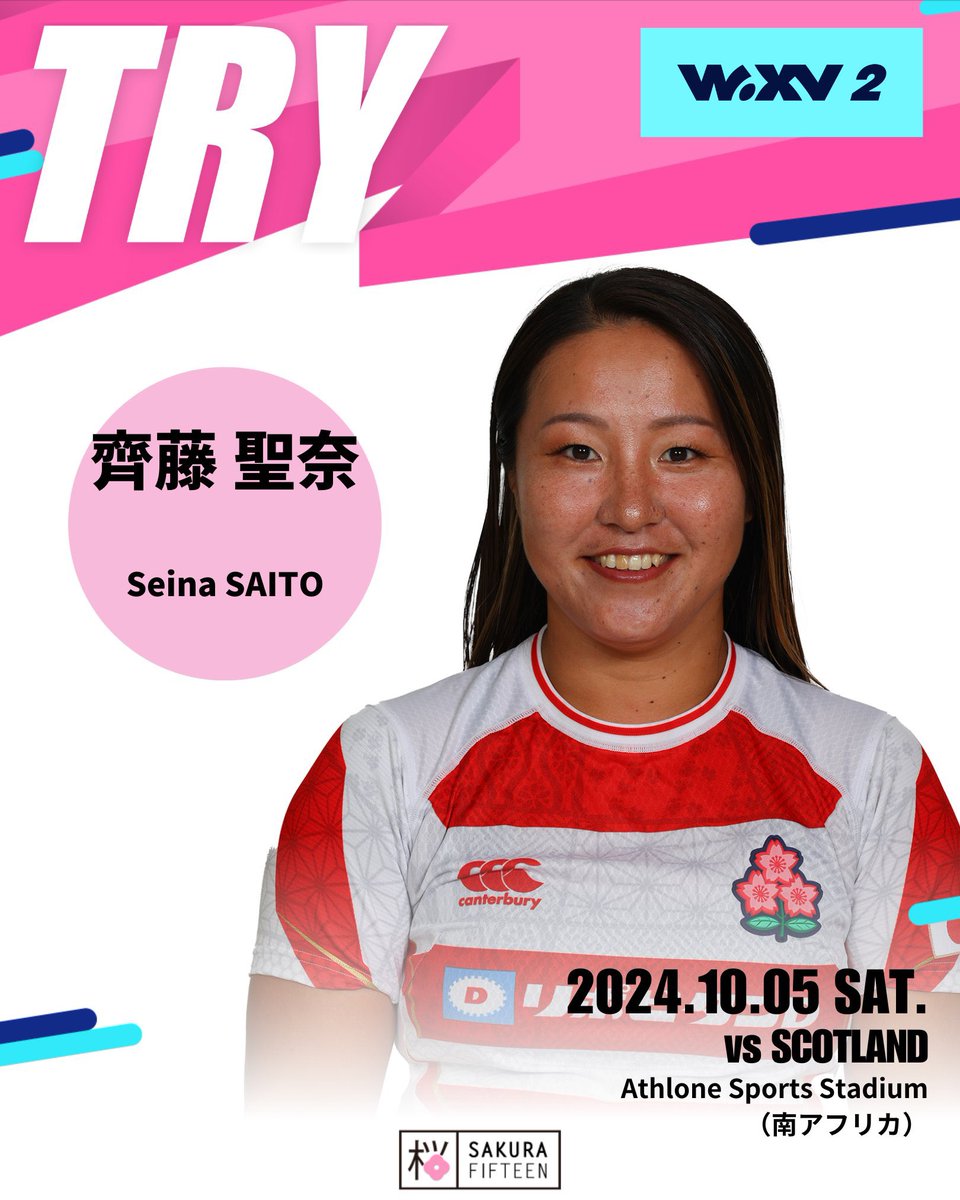 JRFURugby's tweet image. Seina Saito gets it across the line for Japan! 👌

⏱️ 30mins 
🇯🇵 5 - 7 🏴󠁧󠁢󠁳󠁣󠁴󠁿

#WXV2 | #JPNvSCO