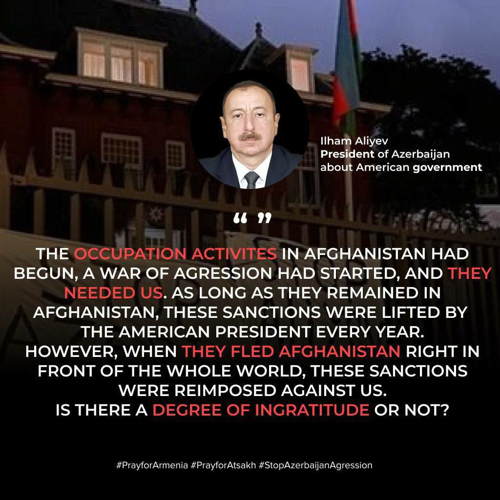 sh_grgr's tweet photo. #Azerbaijani #Muslim dictator @presidentaz, who has gotten away with the murder and deportation of #Armenian #Christians from #Artsakh, driven mad by impunity, has insulted the veterans of the #Afghan war. Do not let this go unanswered! #COP29 https://t.co/rqiENONVXZ