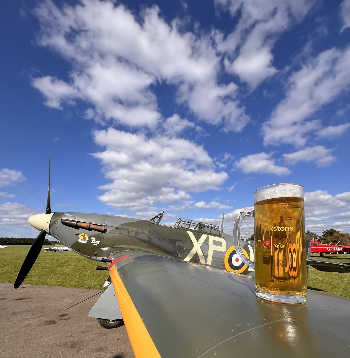 MattCook1942's tweet photo. She never was ‘big’ on German Pilsner…🇬🇧
@JeremyClarkson 
@ClarksonsFarm1 
@RealHawkstone 
#Britishbeer
#BattleofBritain
#hurricaneheritage https://t.co/2qda10BbRB