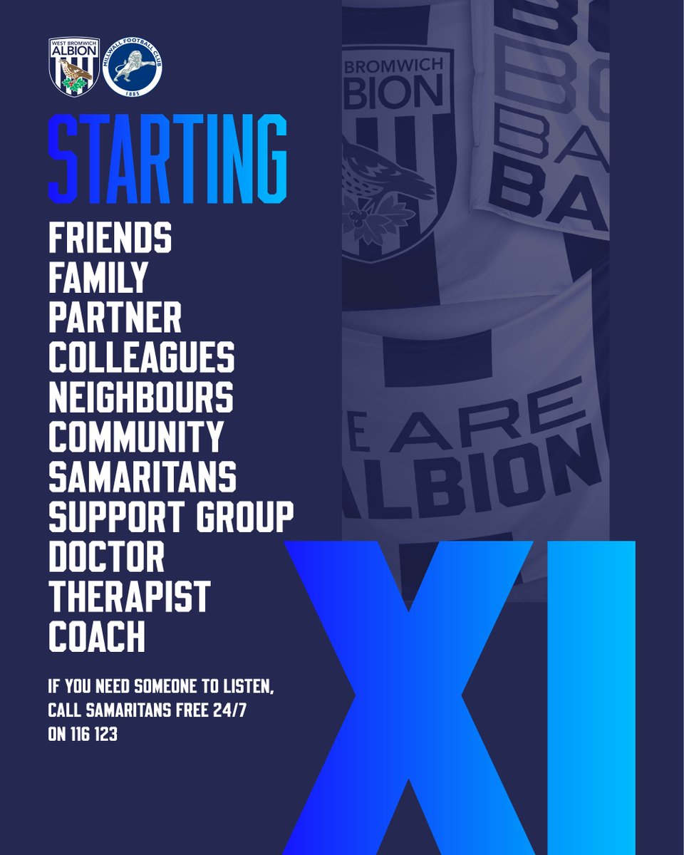West Bromwich Albion (@wba) on Twitter photo One person dies by suicide every 90 minutes.
Remember to reach out for support if you need it. You are never, ever alone. 💙🤍
#WorldMentalHealthDay | <a href="/samaritans/">Samaritans</a> One person dies by suicide every 90 minutes.
Remember to reach out for support if you need it. You are never, ever alone. 💙🤍
#WorldMentalHealthDay | <a href="/samaritans/">Samaritans</a>