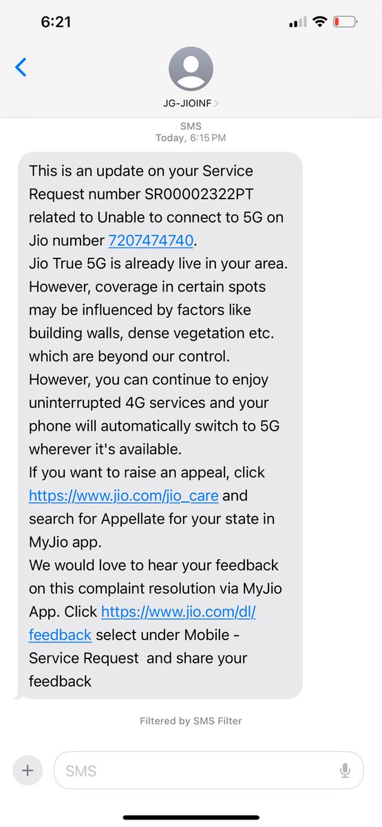 farooq9786's tweet photo. @JioCare Who said I am using 5G in my mobile, I told many times to you via DM as I am using LTE(4G). Even though I am facing network issues since 2 and half years. No resolution is providing my @JioCare bad service. @_MukeshAmbani @TRAI #networkissue #bengaluru #karnataka https://t.co/z2NBYpOf7m