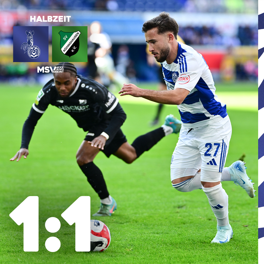 MSVDuisburg's tweet photo. Die dicke Chance aufs 2:1 haben wir liegen lassen. Das ändert sich hoffentlich in Durchgang Nummer 2! 💪
#MSVereint #MSVSVR https://t.co/vnD0lbEjK5