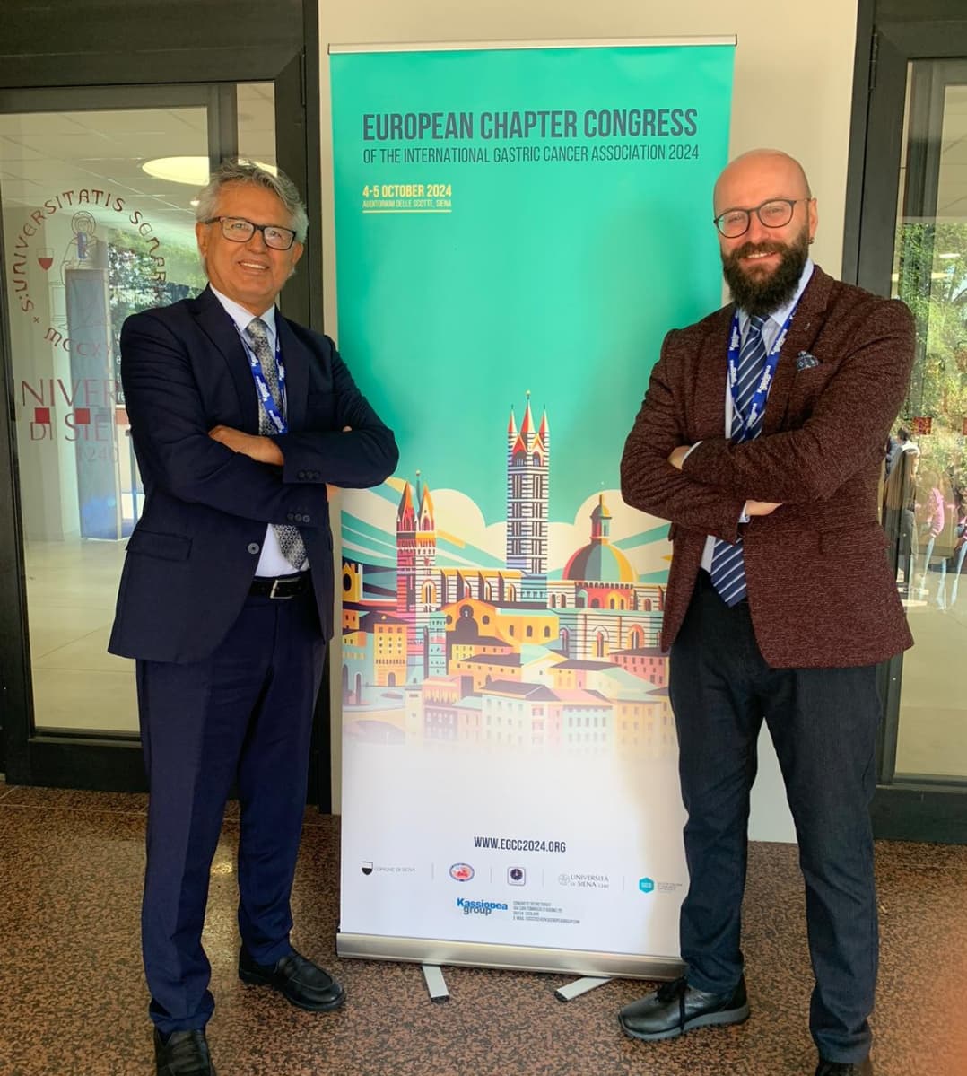Uluslararası Mide Kanseri Birliğinin Avrupa ayağında, Siena Ünivertesi'nin davetlisi olarak İtalya'dayız. 
Dünya küçük.