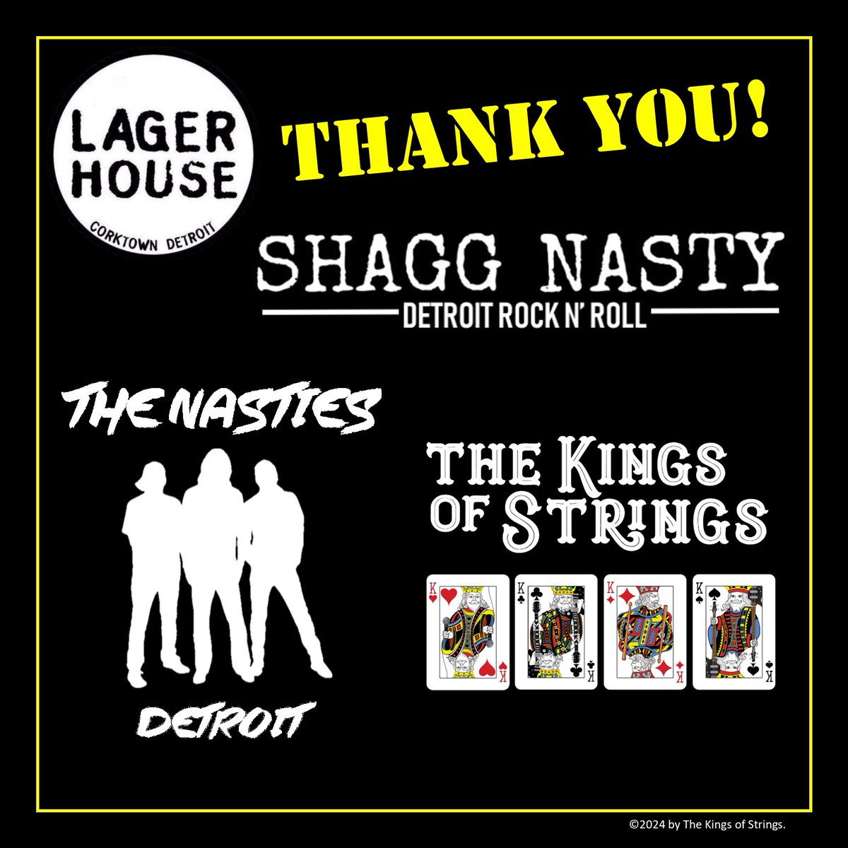 🔥Great time last night in Detroit with The Nasties, Shagg Nasty and the crowd at <a href="/lagerhousedet/">Lager House</a>. These two bands ROCK! Thx <a href="/CheriClair/">Cheri Clair</a> for the invite, thx <a href="/lagerhousedet/">Lager House</a> for having us. Thx Shagg Nasty and The Nasties and big THANK YOU to everyone who came out to the show.