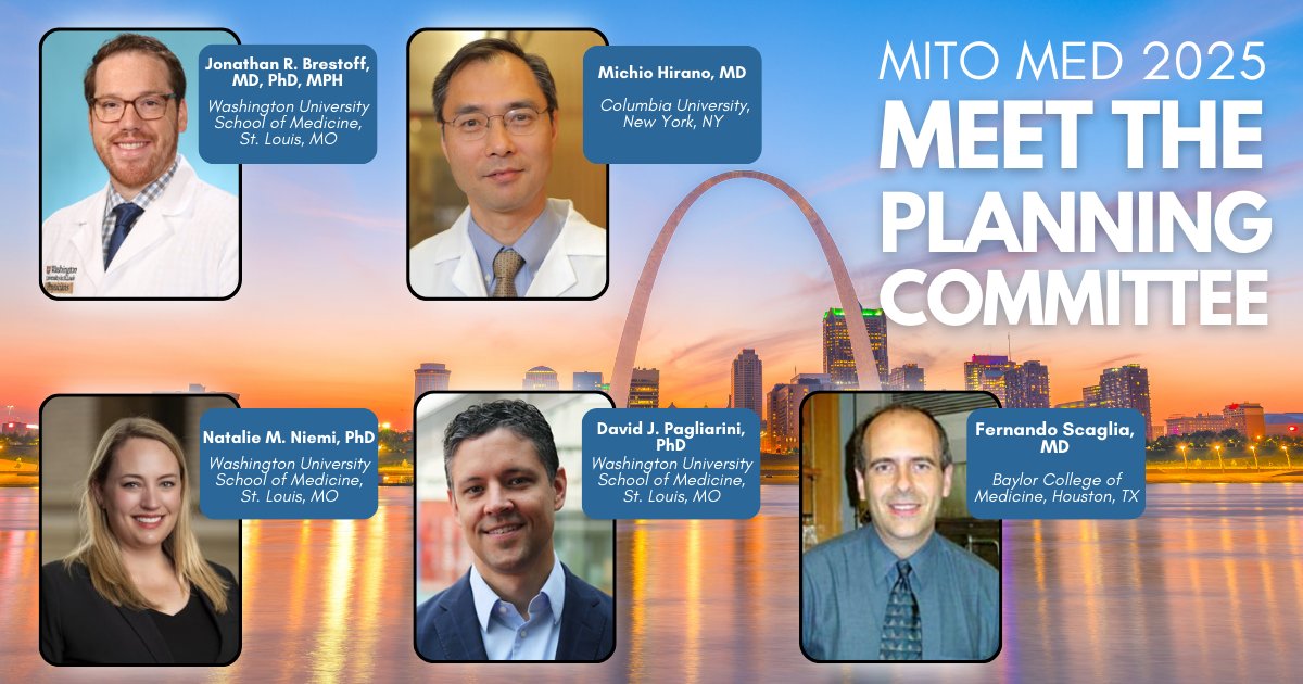 Meet our #MitoMed 2025 Planning Committee! Save the Date for our UMDF Mitochondrial Medicine Conference in St. Louis, June 18-21, 2025. Learn more at umdfconference.org