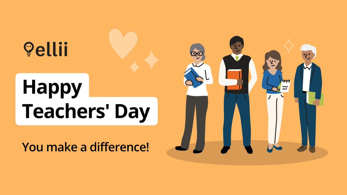 Thank you for putting your heart and soul into the important job of helping people learn English. Every time you enter the classroom, you help Ellii fulfill its mission of improving communication around the world.

#ELL #ELT #englishteacher #eslteacher #teachersday #teachenglish