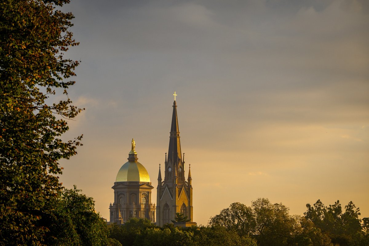 We're so glad we live in a world where there are Octobers at Notre Dame.