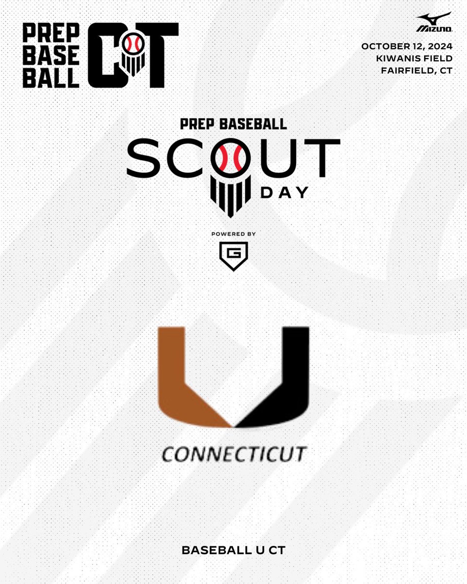 𝙎𝙘𝙤𝙪𝙩 𝘿𝙖𝙮: 𝘽𝙖𝙨𝙚𝙗𝙖𝙡𝙡 𝙐 𝘾𝙏
by <a href="/Go_Rout/">GoRout</a>

🗓️ We are 𝙇𝙊𝘾𝙆𝙀𝘿 𝙄𝙉 for Saturday, October 12th!
💻 Baseball U CT Players register here 👉 loom.ly/fpzbMEI

👀 If your program wants to be #WhosNext, feel free to reach out!

#BeSeen #ScoutDay | <a href="/BaseballUCT/">Baseball U CT</a>