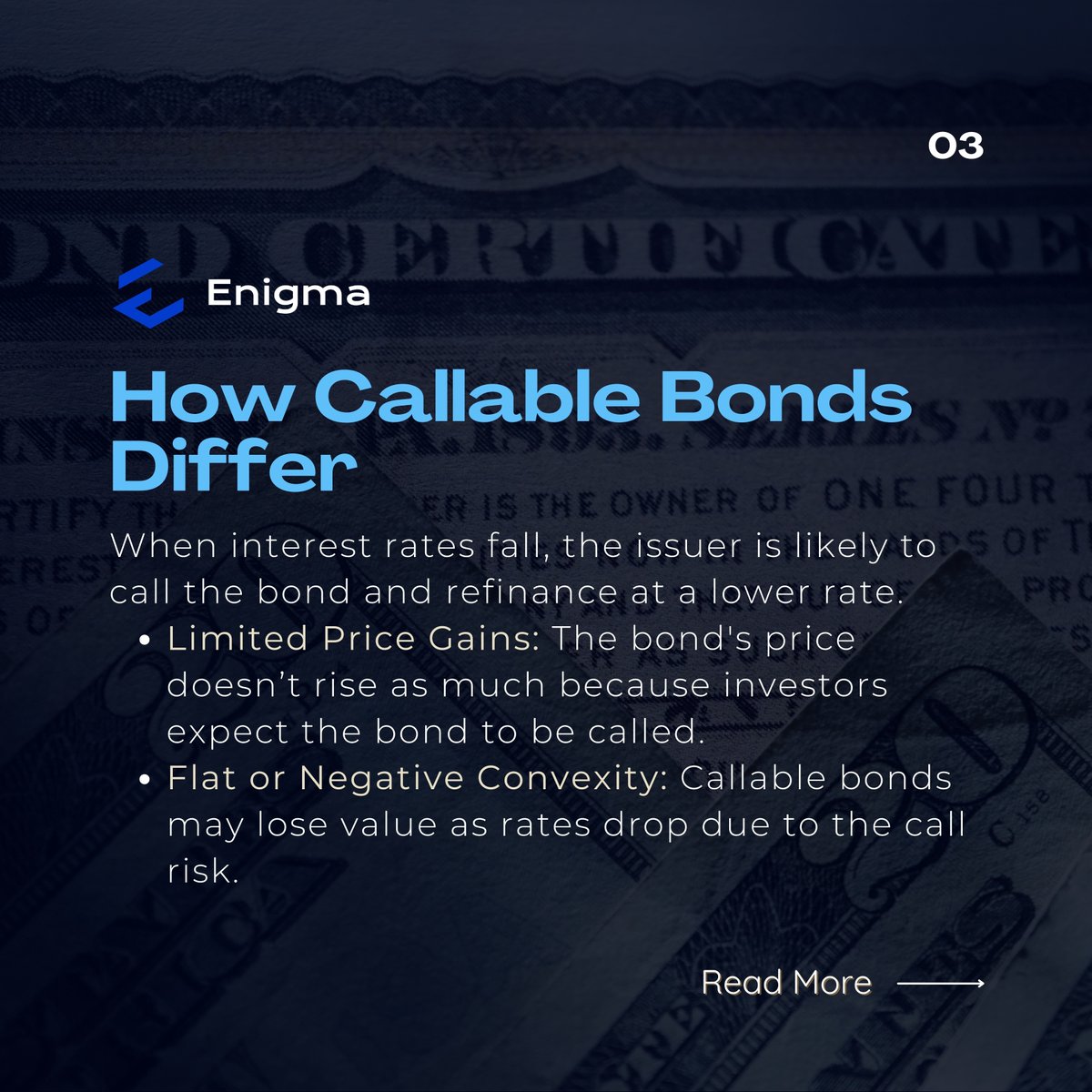 EnigmaToolbox's tweet image. What is Callable Bond Convexity? 📉🔄

Empower your trading with Enigma&apos;s advanced tools, so you never miss a beat. 

Stay with #Enigmatoolbox
Visit enigma.fm FM!

______

 #trading #forextrader #tradingtips #investing #daytrading