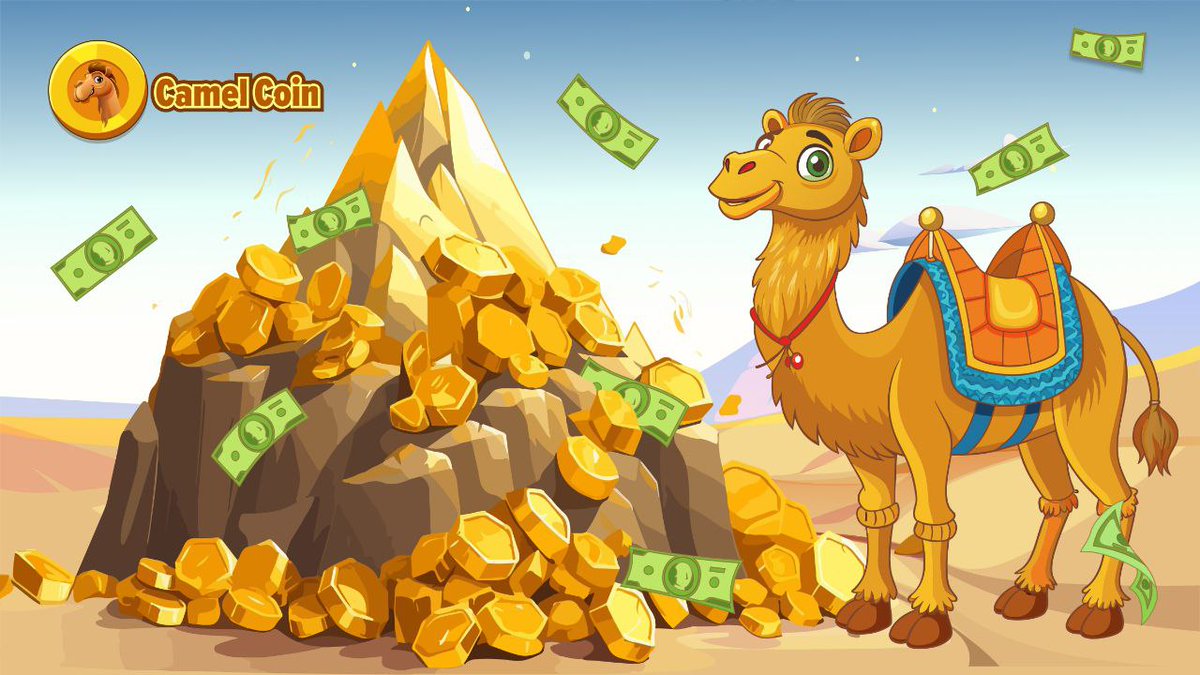 Crypto Camel has hit the jackpot, and YOU can too! 🚀
🌵 In the Blockchain Desert, the only thing bigger than the dunes is the MOUNTAIN OF COINS!

Camel Coin is launching soon on major exchanges!
Like, follow, and join the caravan NOW: 🐫🌍
Join our Telegram Group :