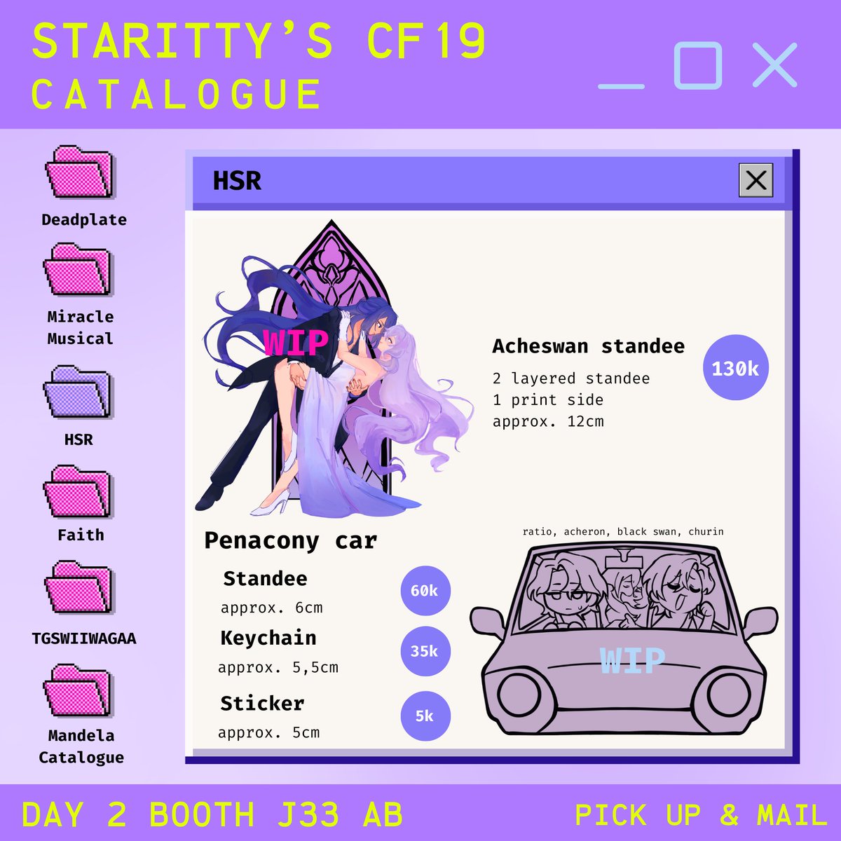 staritty_'s tweet photo. ☆ staritty's #CF19 PO!

🗓️ 5-13 oct
📍 DAY 2 Tokek Melayang | Booth J33ab
📦 Pick up &amp; Mail order
⭐️ Deadplate, Miracle Musical/Tally Hall, Faith/John Ward, HSR, TGSWIIWAGAA/green yuri/mitsuaya, Mandela Catalogue
📎https://t.co/LpsaolImrK

#Comifuro19 #cf19catalogue #warunganime https://t.co/rPNfmVsFrw