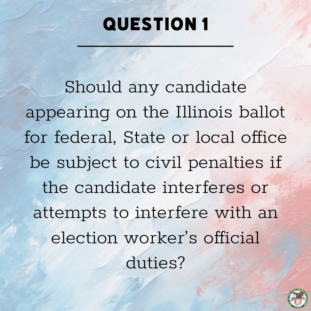illinoissbe's tweet photo. Heads up, Illinois voters! When you cast your ballot in 2024, you'll encounter 3 advisory questions. 🗳️ While they guide lawmakers, they don’t guarantee any new laws. Your opinion still matters! Scroll to view the questions ➡️ #Election2024 #AdvisoryQuestions #CivicEngagement https://t.co/qvo5j4U7cD