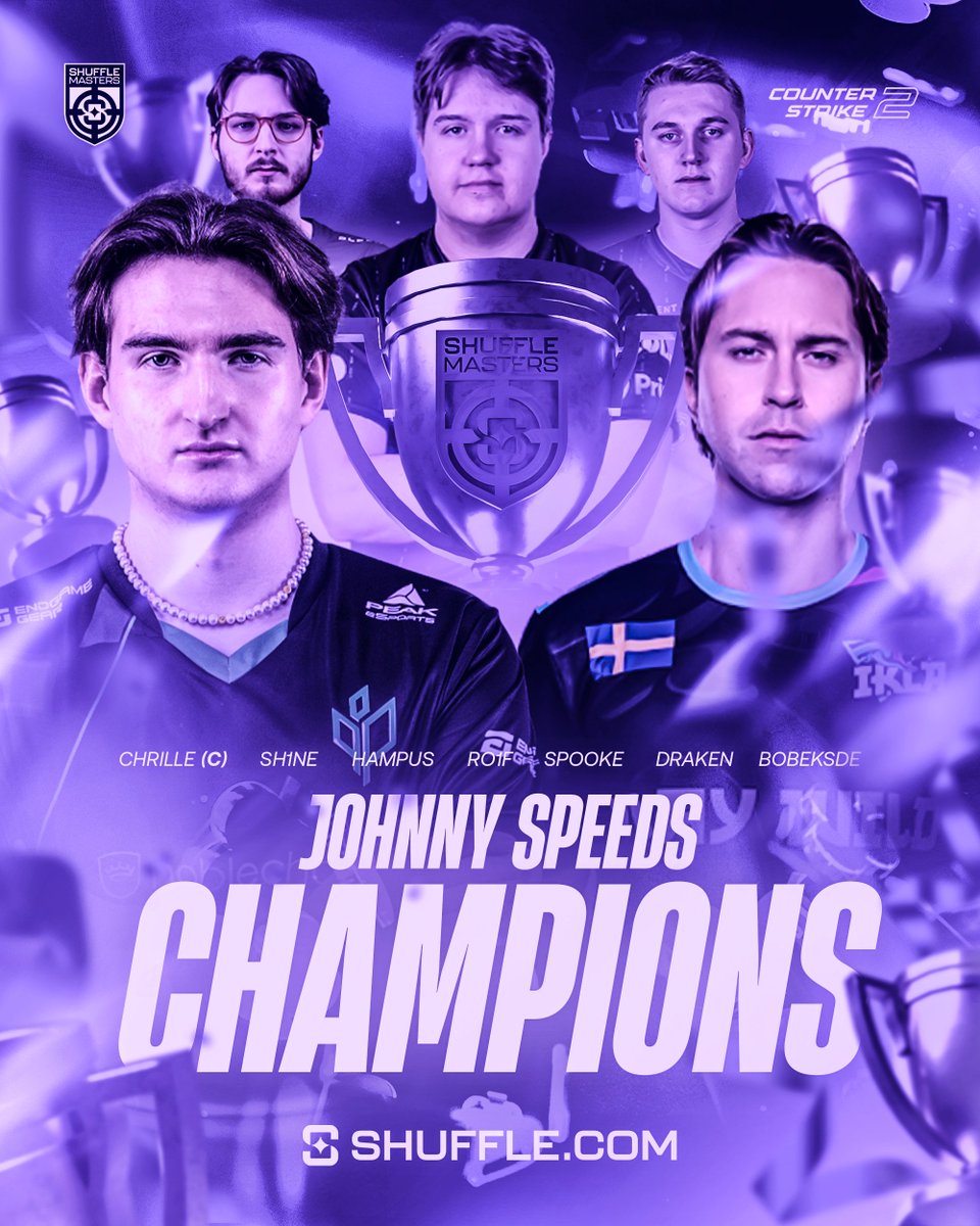 ShuffleMasters's tweet image. Our back to back Shuffle Masters Champions are @JohnnySpeedsCS with a quick 2-0 series 🏆
GG and thank you for playing @ENCE Academy 💜
#ShuffleMasters
