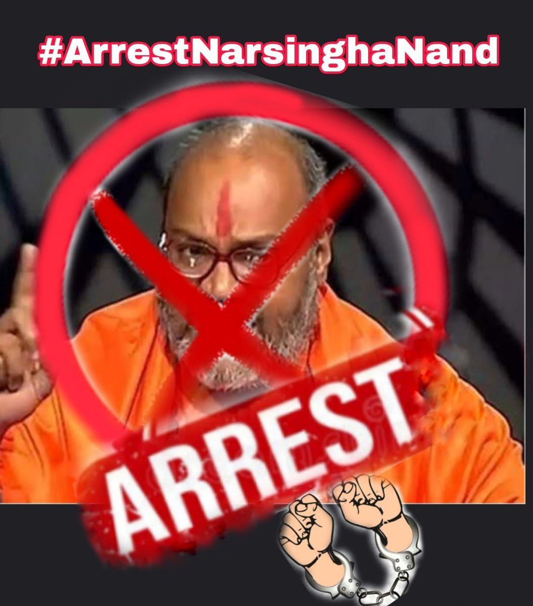 Shafi088's tweet photo. #ArrestRamgiriMaharaj
#ArrestYatiNarsinghanand https://t.co/f6eQfJvUTL