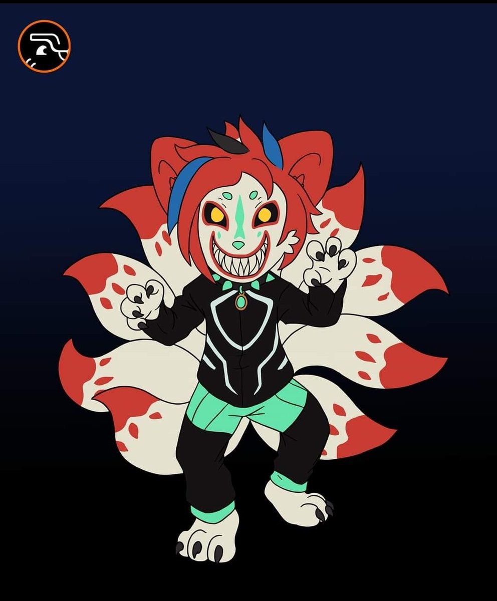 GaruruLuck's tweet image. #kitsune #kyubi #digitalfurryart #alternativefurry #radical #artefurrydigital #zorrode9colas
