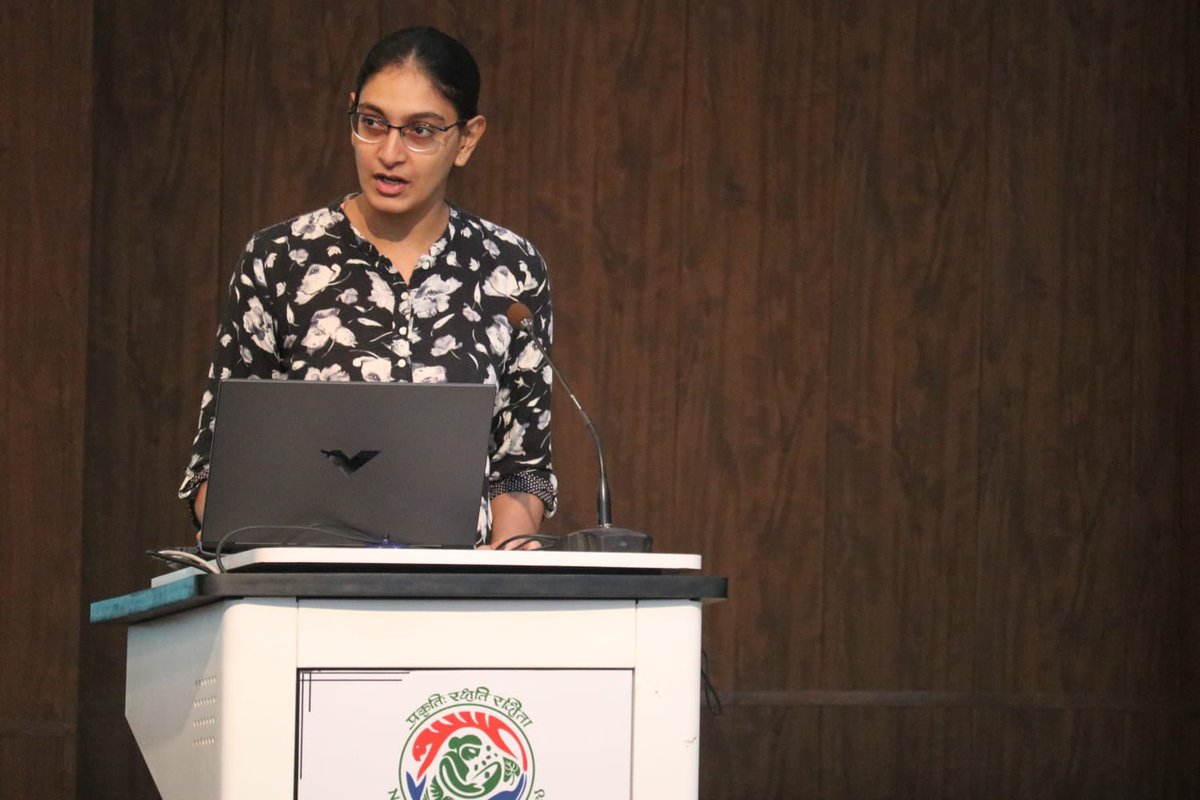 wii_india's tweet photo. Anubhuti Krishna talked about the population and demographic trends of tigers and leopards in Vidarbha, Maharashtra over the past few years. #LargeCarnivores #PopulationEcology #CameraTrapping #CatChronicles @moefcc, @vrtiwari1 @MahaForest, @wii_india, @bhlab_india, @wildwithwolves, @paragnigam09