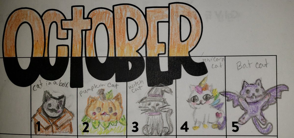 GamingWithMim's tweet image. Just realized I was off a day so two doodles today 😊
Unicorn cat  🦄  and bat cat 🦇
#MimArt