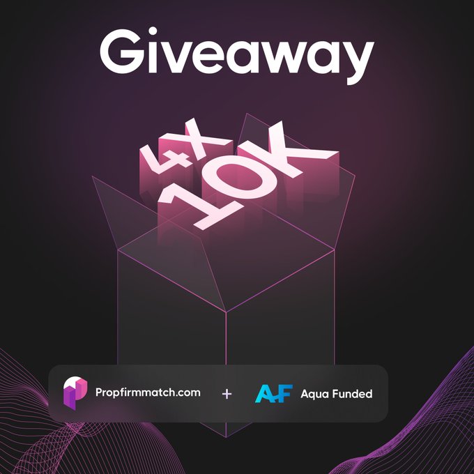 alextradesx's tweet image. 🚨🚨🚨🚨
4 x 10k Challenge Account Giveaway from @AquaFunded 

🎉 To participate:
📷 Follow
@propfirmmatch
@Curo_Labs
@AquaFunded 
@alextradesx 

🛑Like + repost 

🛑Tag 2 friends  

Winners will be picked in 4 days via livestream📷🥳