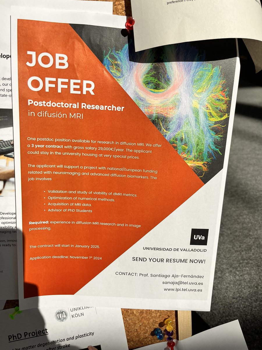 📢 An interesting job position at the job board of the #ESMRMB24
If you are over there don’t miss the opportunity to take a look and apply 😉