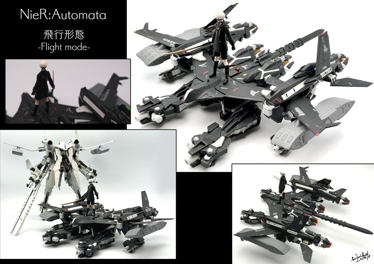 【㊗️完成9Sver.】
プラモデルに挑戦して約3年半…やっと
2B&9Sの飛行ユニットが完成しましたわ
今回も全部塗装したので膨大な時間が
かかりましたけどコツコツのんびり制作
デザインと迫力が素敵ですわね感激☺️
(2Bver.は引用にて↓)
#ニーアオートマタ #NieR