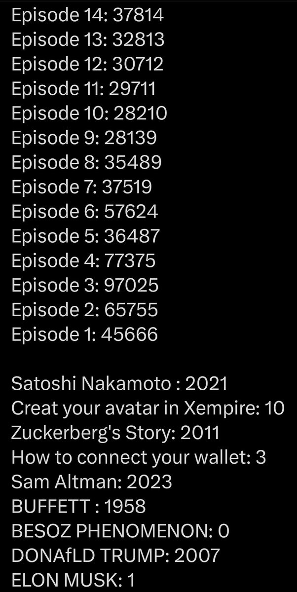 freecoinalerts's tweet photo. 🔥 XEmpire YouTube Episode Codes: 🔥

Episode 58: 88658
Episode 57: 49057
Episode 56: 81156
Episode 55: 10954

Follow below codes for more episode codes 👍

Join here: https://t.co/AGy0OCM93A

#XEmpire #MuskEmpire
#youtubecodes #okx  #memeficombo #bybit #MEMECOİNS https://t.co/4FbaQDh1jK