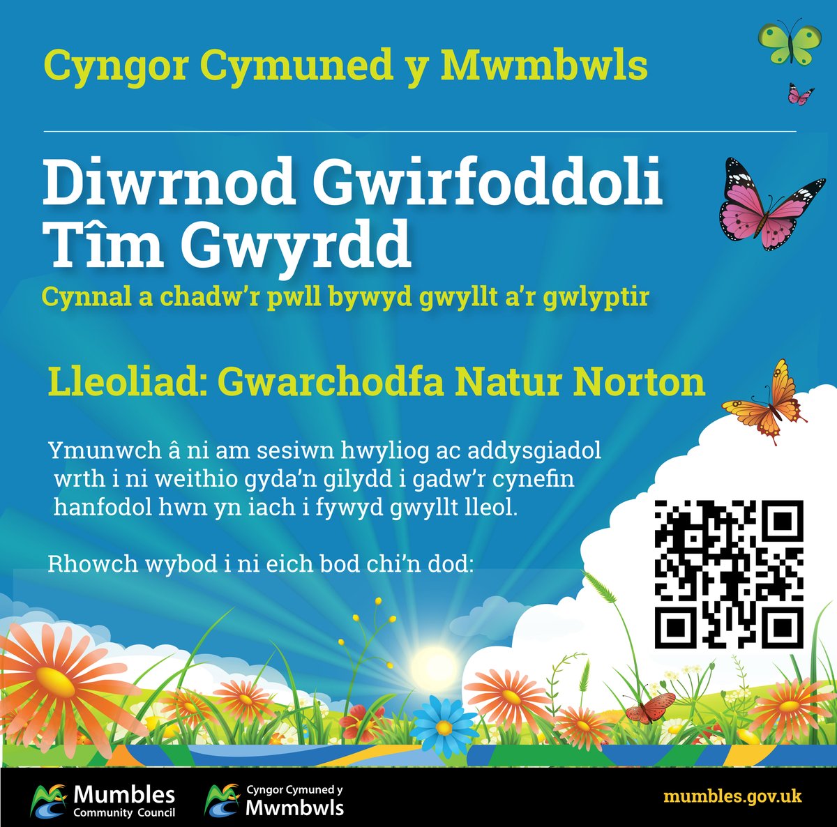 Mumbles Community Council (@mumblescouncil) on Twitter photo Weโre looking for volunteers to help us give some TLC to the wildlife pond and wetland! ๐
Join us Saturday 26th October | 10am - 12pm
๐Norton Nature Reserve
Just come along on the day. Or to sign up follow the link - 
eventbrite.co.uk/e/volunteer-seโฆ Weโre looking for volunteers to help us give some TLC to the wildlife pond and wetland! ๐
Join us Saturday 26th October | 10am - 12pm
๐Norton Nature Reserve
Just come along on the day. Or to sign up follow the link - 
eventbrite.co.uk/e/volunteer-seโฆ