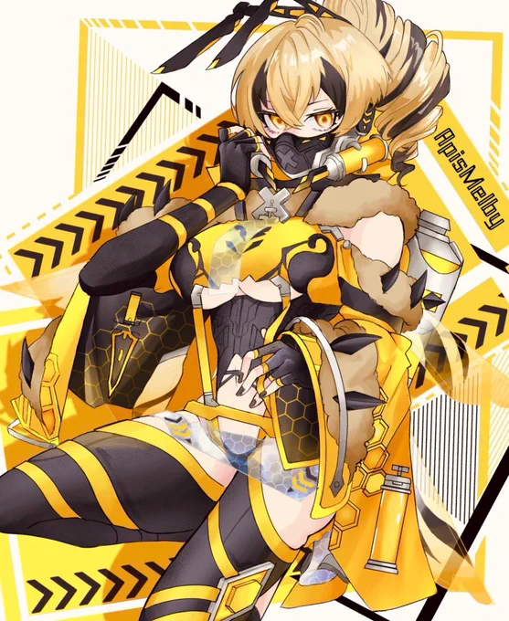 #スキリ絵ート 2022/05〜08制作フレンドが好きなVアピスメルビー制作過程アピスメルビー実装お祝い絵練習絵 