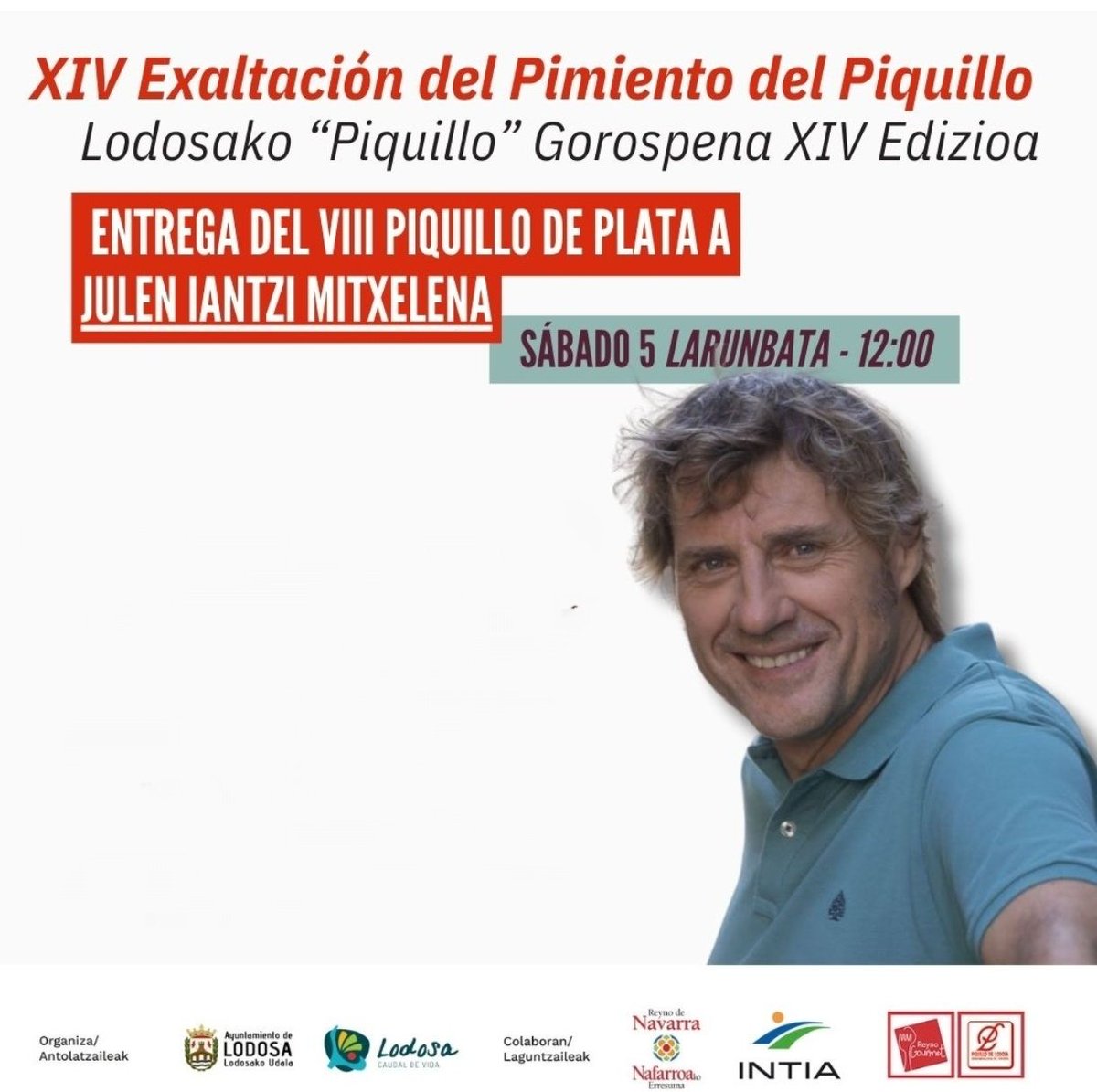 Hoy nuestras afortunadas de la tómbola haciendo uso de su premio. entrega del 8°pimiento de plata a @julian_iantzi_oficial en las XIV jornadas de exaltación del piquillo de #lodosa ( denominación de origen)
#apoyaalpequeñocomercio #apoyaalcomerciolocal  #premios
@lodosa_info
