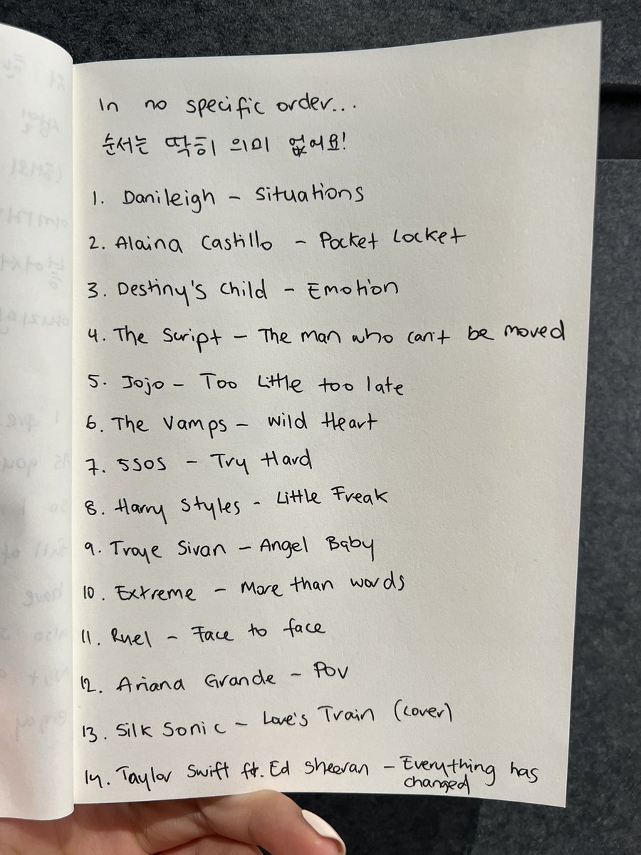 hannigums's tweet photo. hanni and her tradition of sending us her playlist on her birthdays❤️‍🩹 we don’t deserve her🥹 https://t.co/cYL3yWLyW9
