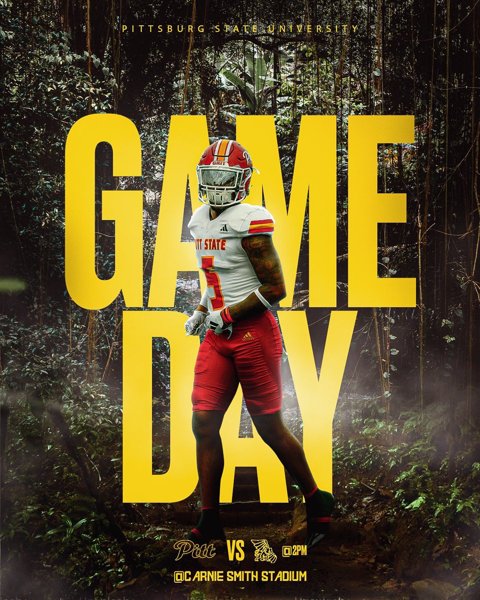 Pitt State Football (@gorillasfb) on Twitter photo GAMEDAY ๐ฆ PSU vs Missouri Western in the Jungle <a href="/2PM/">Two O'clock</a>
#GRIT // #KOJ // #OAGAAG GAMEDAY ๐ฆ PSU vs Missouri Western in the Jungle <a href="/2PM/">Two O'clock</a>
#GRIT // #KOJ // #OAGAAG