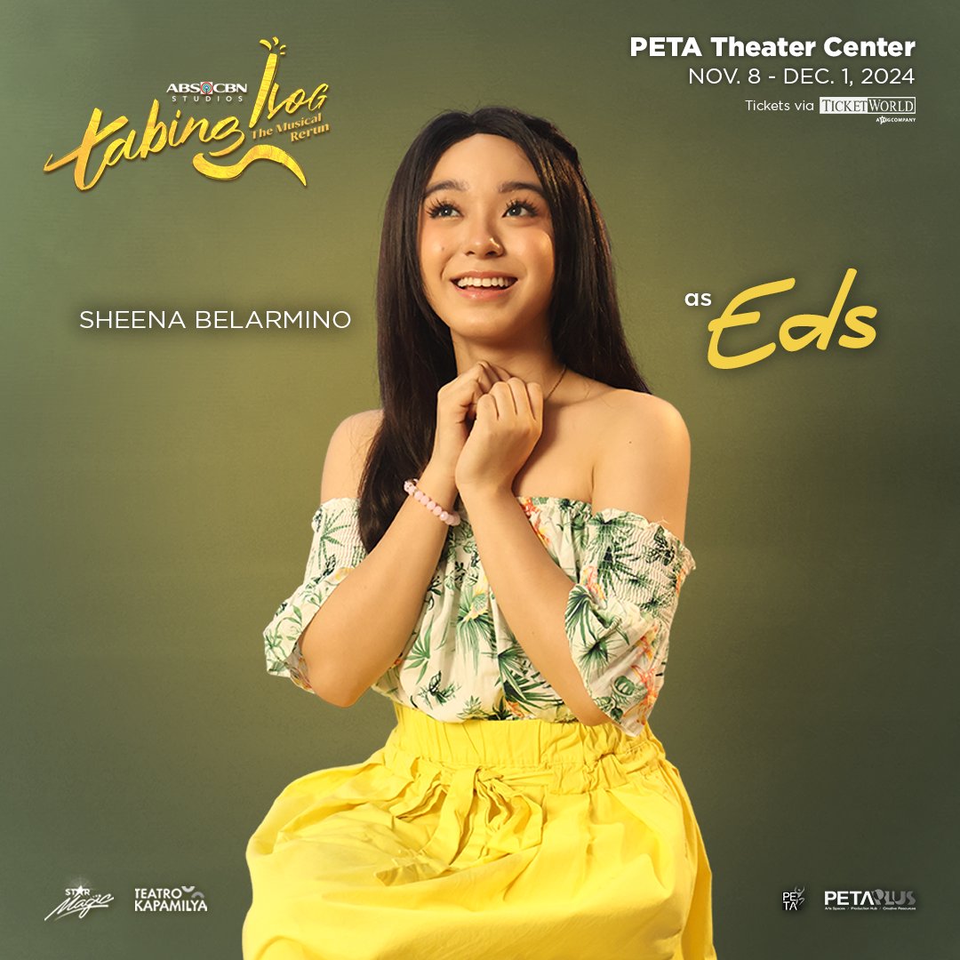 kapamilyateatro's tweet photo. Attendance check! Finally, ang sweetheart na nagpaantig sa kanyang himig ay narito na’t nagbabalik! 🥹

Samahan si @sheenabofficial  as Eds na siguradong magpupull ng inyong heartstrings as a loving daughter and lover ng San Juan E. 💚 https://t.co/BrcFo2WD30