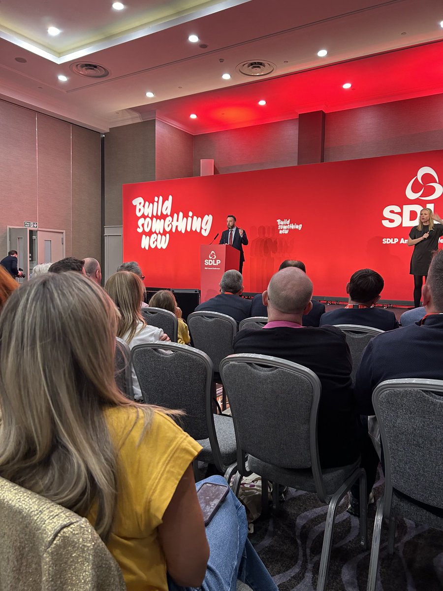 Great support for #GoodJobs ⁦<a href="/Economy_NI/">Economy NI</a>⁩ Employment Bill at ⁦<a href="/SDLPlive/">The SDLP</a>⁩ conference from
new leader ⁦<a href="/ClaireHanna/">Claire Hanna</a>⁩ 
⁦<a href="/MatthewOToole2/">Matthew O'Toole</a>⁩ opposition leader ⁦<a href="/niassembly/">Northern Ireland Assembly</a>⁩ 
⁦<a href="/NIAEconomy/">NI Assembly Committee for the Economy</a>⁩ spokeswoman ⁦<a href="/SineadMcL4Foyle/">Sinéad McLaughlin MLA</a>⁩