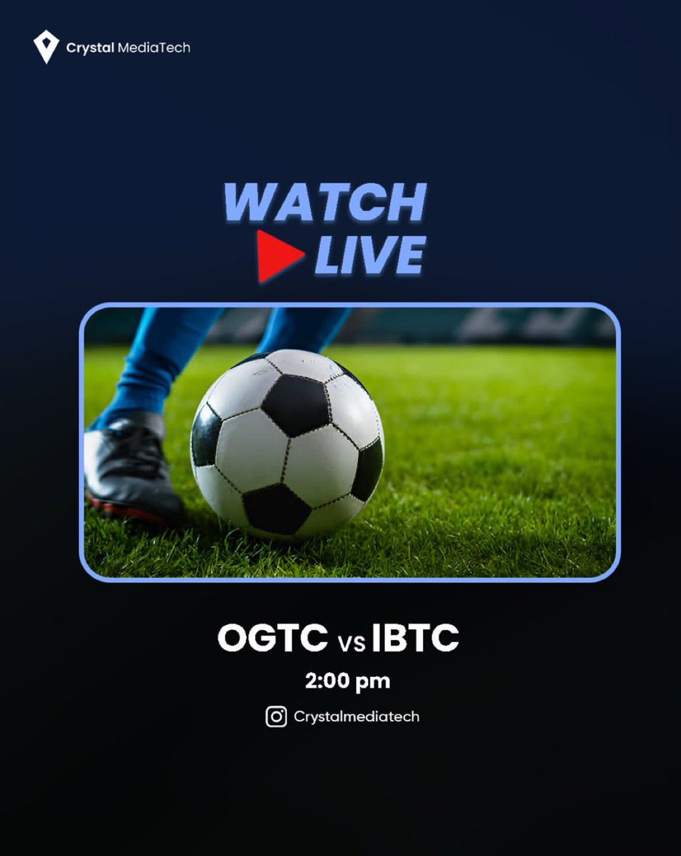 ibtcfc's tweet photo. Watch live on Instagram @crystalmediatech
#OGTCvsIBTC https://t.co/pDwn5QUrHC
