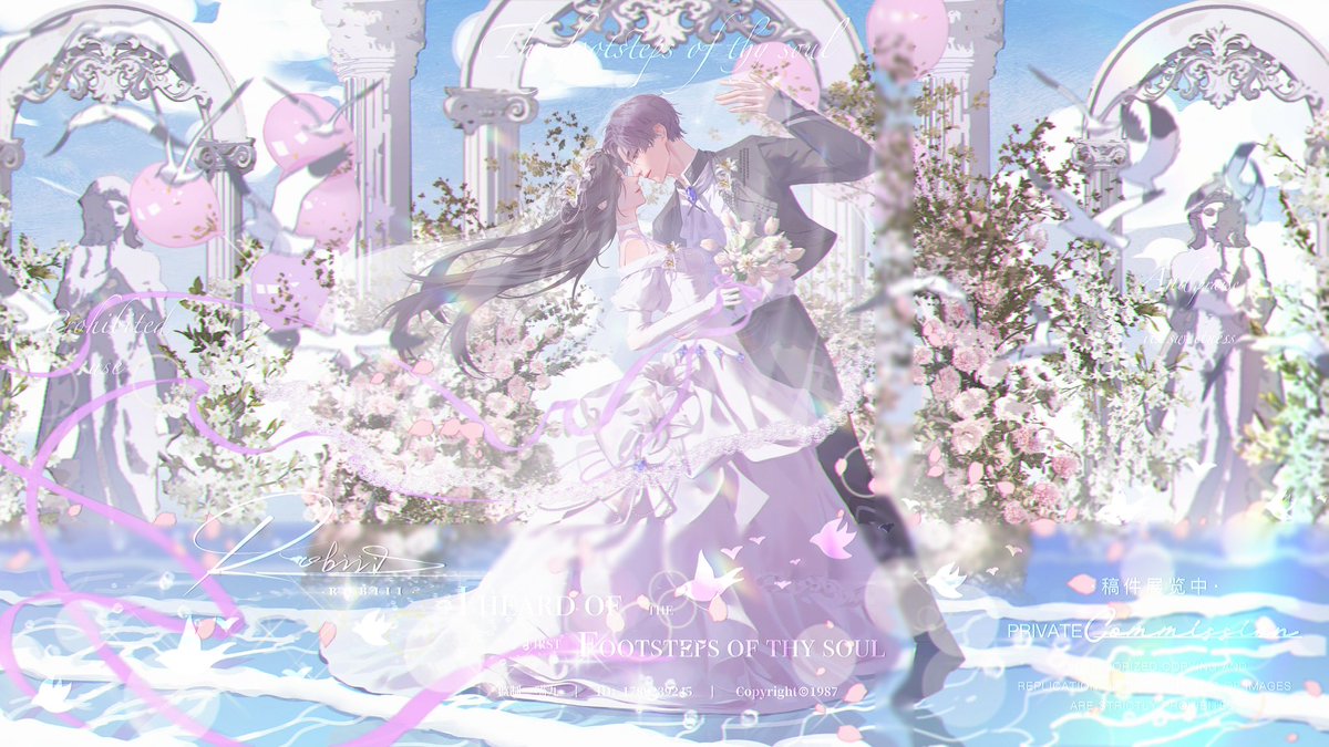 _Robiii_N's tweet photo. #恋と深空 #梦向 #婚礼 #插画 https://t.co/7mfEekhtg2