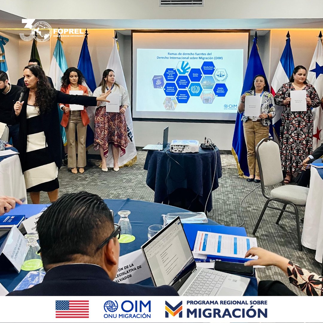 FoprelOi's tweet photo. El FOPREL y la OIM llevaron a cabo del 2 al 4 de octubre en Ciudad de Guatemala el "Programa Regional sobre Derecho Internacional en Materia de Migración". Este evento tuvo como objetivo fortalecer el conocimiento y las capacidades de los parlamentos miembros del FOPREL en este ámbito. 🌎

#FOPREL #LegislandoporelFuturo #Migración