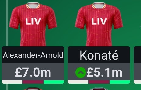 LoneWolf_fpl's tweet photo. TAA       = 8+6+6+1+11+1+8
Konaté=🤕+7+6+2+8+7+6
                                                       77 pnts
In 7 gameweeks 😱😁🤩

#FPL #FPLCommunity #LIV https://t.co/JczGINlAt7