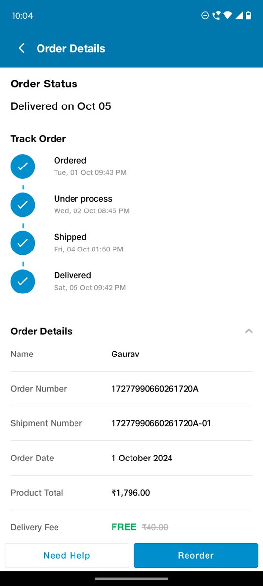 gauravniraj's tweet photo. @JioMart_Support @JioMart What a delivery by Jio Mart. They already marked delivered without delivering.

There is no way to reach delivery guy or confirm this. Also how did you get otp? Pathetic delivery https://t.co/S9X47U3cqb