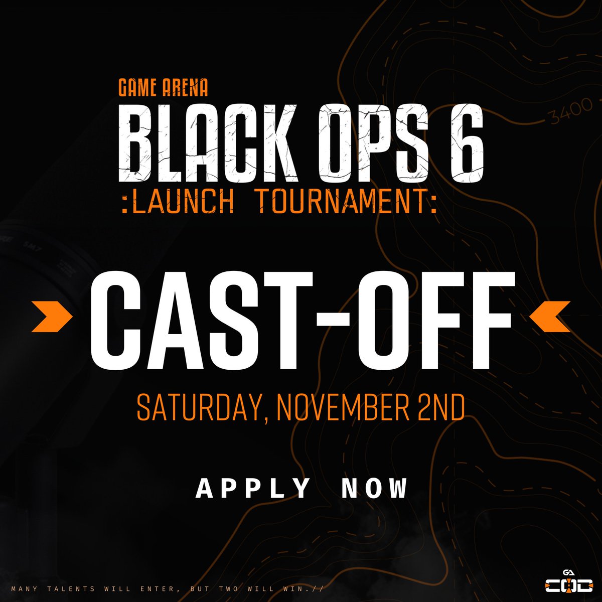 Curious as to who will be in the booth for the #BlackOps6  launch LAN?

Introducing the 2024 GA:CoD Cast-Off🎙️

Selected casters will compete on November 2nd in a community voted event to determine our casting duo for Championship Sunday!

Apply Now: tinyurl.com/GACastOff