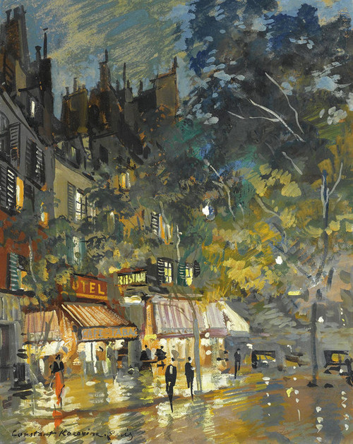 Make_u2_happy's tweet photo. 🎨Paris Cafe at Night 
 Konstantin Alexeevich Korovin 1861-1939 https://t.co/lJsJrx9Uw6