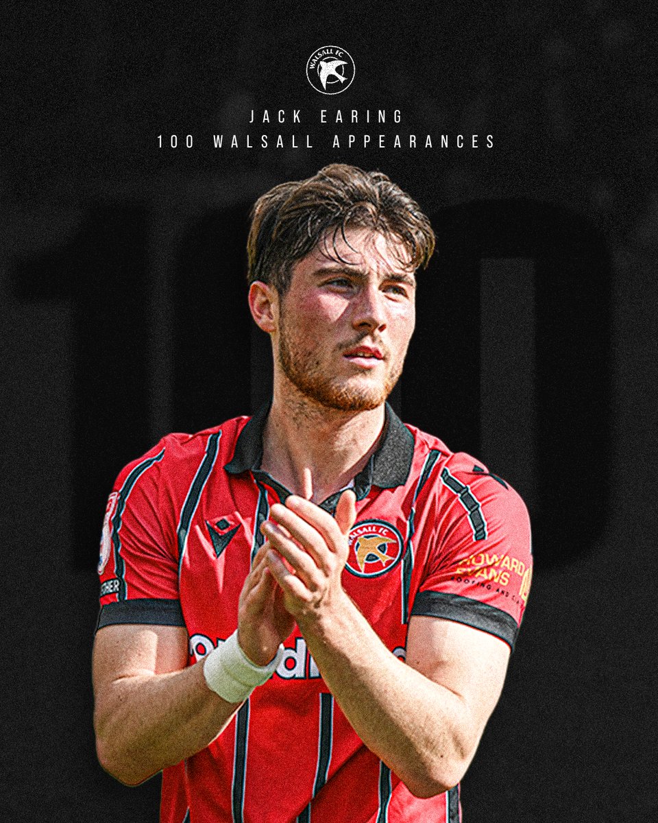 WFCOfficial's tweet photo. 𝗧𝗵𝗲 1⃣0⃣0⃣ 𝗰𝗹𝘂𝗯!🙌

Congratulations @EaringJack on reaching an impressive personal milestone this afternoon against @ChesterfieldFC! https://t.co/1zrcvj0Iy0