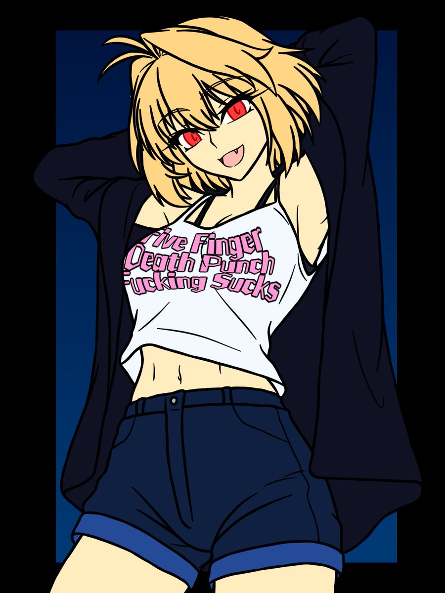 #Arctober Day 5. She wears FACTUAL shirts only!
#Tsukihime #FGO